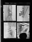 Street paving; Men on train (4 Negatives) (September 14, 1957) [Sleeve 1, Folder f, Box 12]